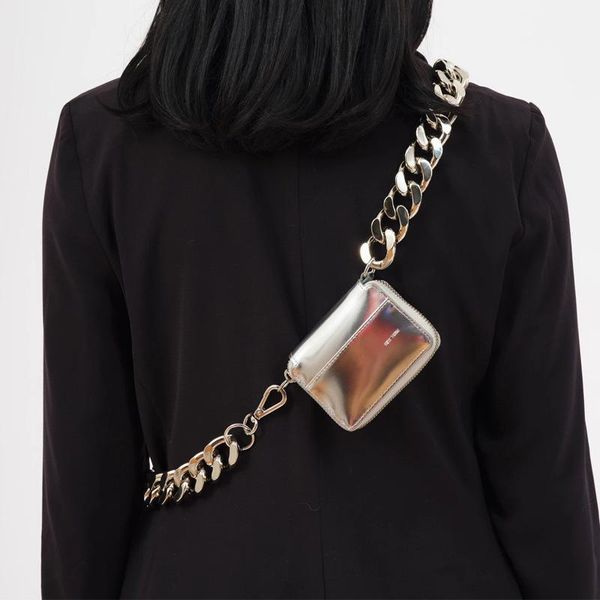 thick metal chain strap small women chest bag handbag luxury shoulder bag mini brand lady silver messenger
thick metal chain strap small women chest bag handbag luxury shoulder bag mini brand lady silver messenger