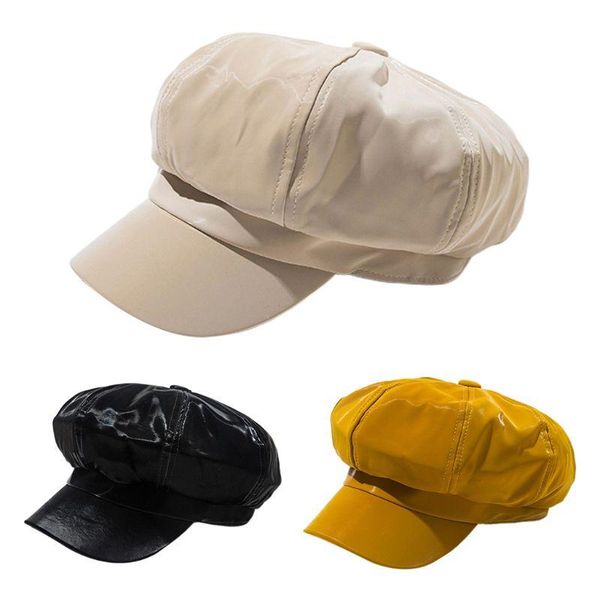 womens british vintage artificial leather beret cap autumn winter solid color cabbie newsboy painter visor peaked octagonal 2xpd, Blue;gray
womens british vintage artificial leather beret cap autumn winter solid color cabbie newsboy painter visor peaked octagonal 2xpd, Blue;gray