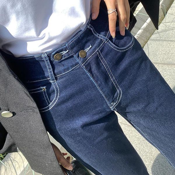 women's jeans 2021 casual women straight denim korean sweatpants trousers female vintage stretch high waist streetwear loose harem pant, Blue
women's jeans 2021 casual women straight denim korean sweatpants trousers female vintage stretch high waist streetwear loose harem pant, Blue