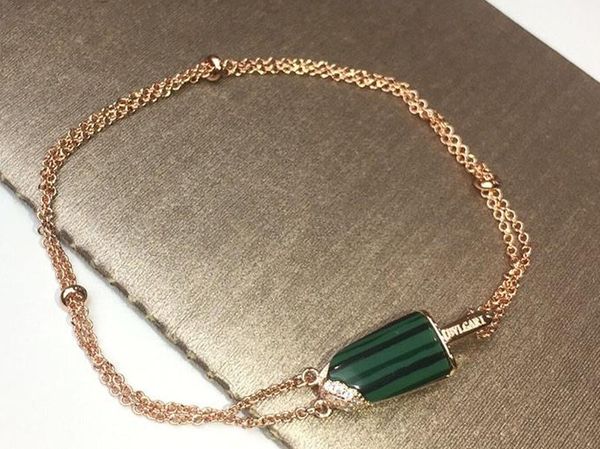 2019 designer new men and women bracelets cute popsicle ice cream white mother-of-pearl malachite high inlaid carbon drill, Silver
2019 designer new men and women bracelets cute popsicle ice cream white mother-of-pearl malachite high inlaid carbon drill, Silver