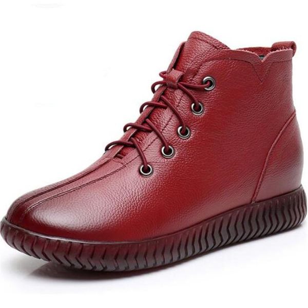 new elegant comfort fashion casual shoes woman boots flat ankle boots 2020 warm winter non-slip wear genuine leather, Black
new elegant comfort fashion casual shoes woman boots flat ankle boots 2020 warm winter non-slip wear genuine leather, Black