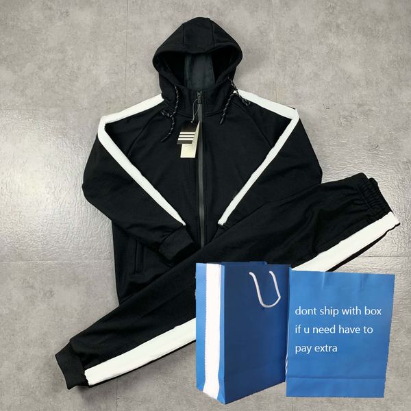 classic men's tracksuits casual striped embroidery letter pattern coat pants men jacket + joggers sport outerwear women outfits, Gray
classic men's tracksuits casual striped embroidery letter pattern coat pants men jacket + joggers sport outerwear women outfits, Gray