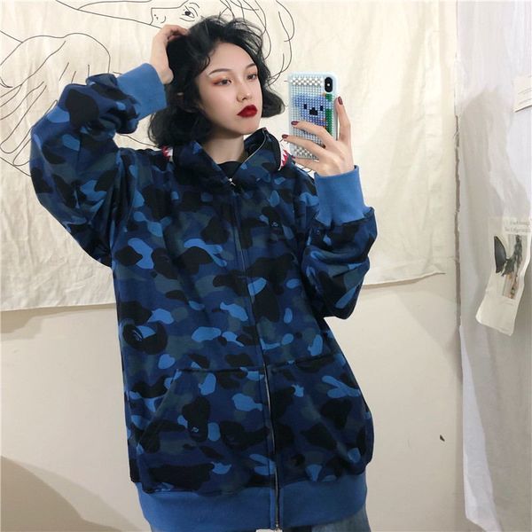 women couple clothes harajuku shark cartoons zip up hoodies sweatshirt loose funny hooded outwear pullovers, Black
women couple clothes harajuku shark cartoons zip up hoodies sweatshirt loose funny hooded outwear pullovers, Black
