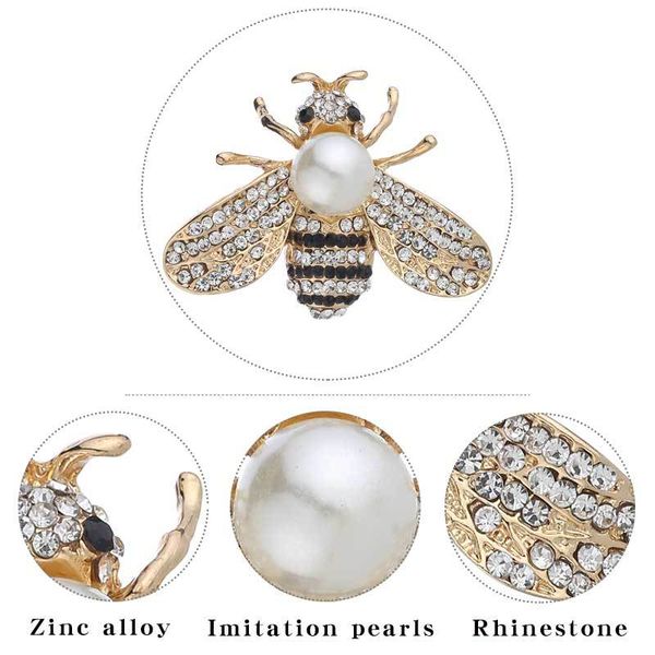 rhinestone bee brooches jewelry for girls women pearl honeybee pins fashion winter insect accessories good gift 2 colors, Red;brown
rhinestone bee brooches jewelry for girls women pearl honeybee pins fashion winter insect accessories good gift 2 colors, Red;brown