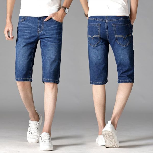 2021 summer mens casual denim shorts mens straight cotton brand short jeans solid men knee length shorts blue large size 44
2021 summer mens casual denim shorts mens straight cotton brand short jeans solid men knee length shorts blue large size 44