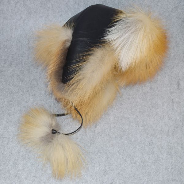 2020 real natural bomber warm women hats cute fox skin earflap caps luxury lady genuine royal leather hat, Blue;gray
2020 real natural bomber warm women hats cute fox skin earflap caps luxury lady genuine royal leather hat, Blue;gray