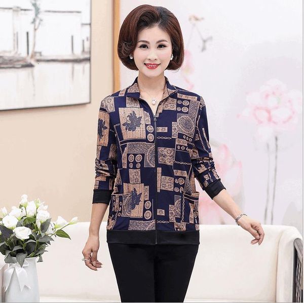 thin jackets and coats spring fall middle age mother casual large size women printed flower cardigans jacket, Black;brown
thin jackets and coats spring fall middle age mother casual large size women printed flower cardigans jacket, Black;brown