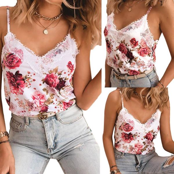 women's tanks & camis summer ladies camisoles sleeveless fashion floral pattern lace frill v neck tube office lady tank 2021, White
women's tanks & camis summer ladies camisoles sleeveless fashion floral pattern lace frill v neck tube office lady tank 2021, White