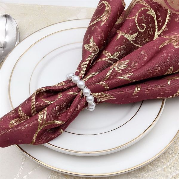 100pcs/lot white pearls napkin rings wedding napkin buckle for wedding reception party table decorations supplies 3 m2
100pcs/lot white pearls napkin rings wedding napkin buckle for wedding reception party table decorations supplies 3 m2
