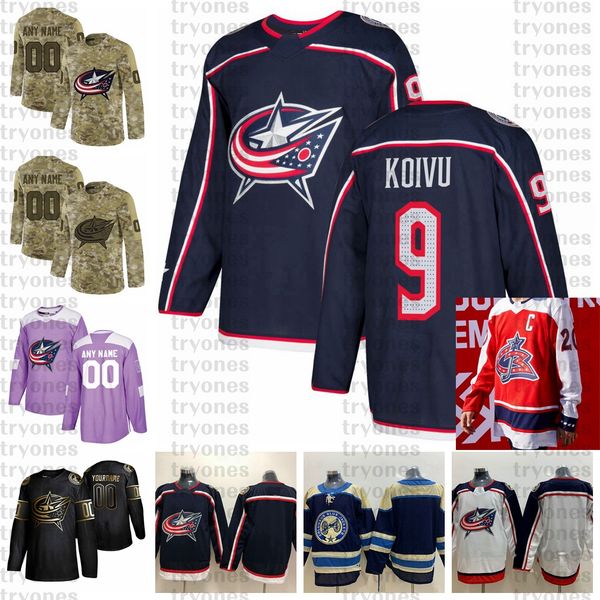 2021 reverse retro customize #9 mikko koivu columbus blue jackets jerseys golden edition camo veterans day fights cancer hockey jersey, Black;red
2021 reverse retro customize #9 mikko koivu columbus blue jackets jerseys golden edition camo veterans day fights cancer hockey jersey, Black;red