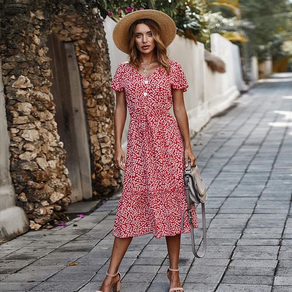single breasted floral dress women v neck butterfly sleeve slim dress new casual women spring summer office lady, Black;gray
single breasted floral dress women v neck butterfly sleeve slim dress new casual women spring summer office lady, Black;gray