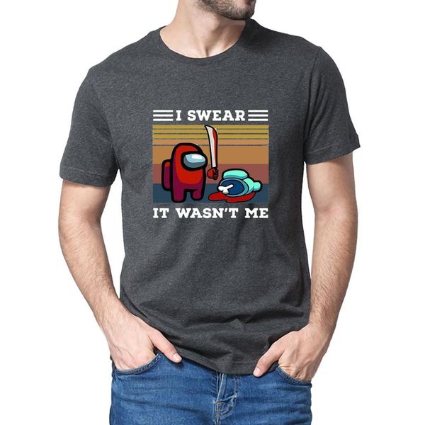 100% cotton among us i swear it wasn't me funny gamer lovers gift vintage men's t-shirt women soft tee gifts q1219, White;black
100% cotton among us i swear it wasn't me funny gamer lovers gift vintage men's t-shirt women soft tee gifts q1219, White;black
