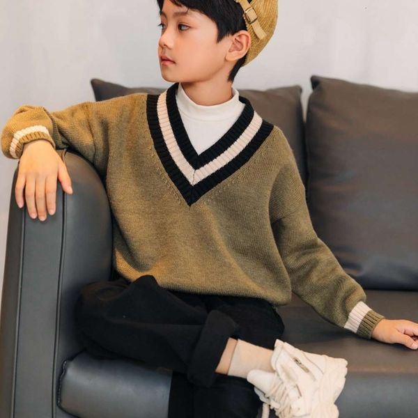 winter new wear children's v-neck h87432020 sweater korean boys' pullover, Blue
winter new wear children's v-neck h87432020 sweater korean boys' pullover, Blue