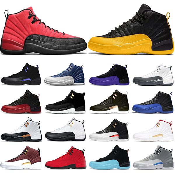 men basketball shoes 12 12s reverse flu game dark grey concord university gold mens trainers sports sneakers size 7-13
men basketball shoes 12 12s reverse flu game dark grey concord university gold mens trainers sports sneakers size 7-13