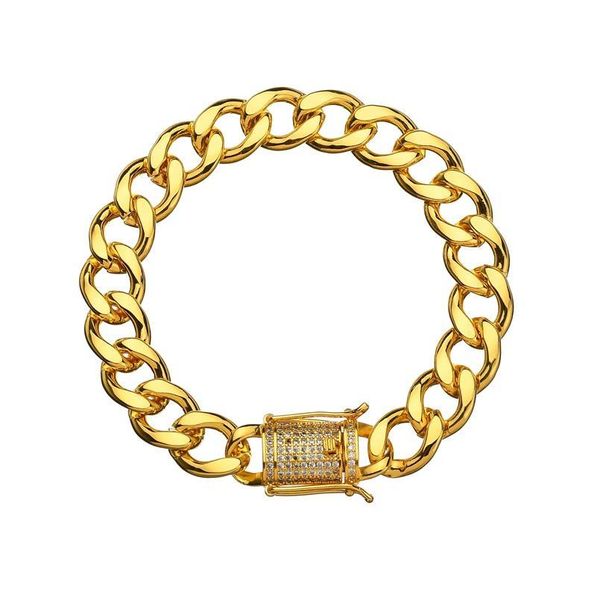 karopel crystal cz zircon triple lock bracelet 10mm cuban link box clasp bracelet men female hip hop jewlery drop wmttsu, Black
karopel crystal cz zircon triple lock bracelet 10mm cuban link box clasp bracelet men female hip hop jewlery drop wmttsu, Black