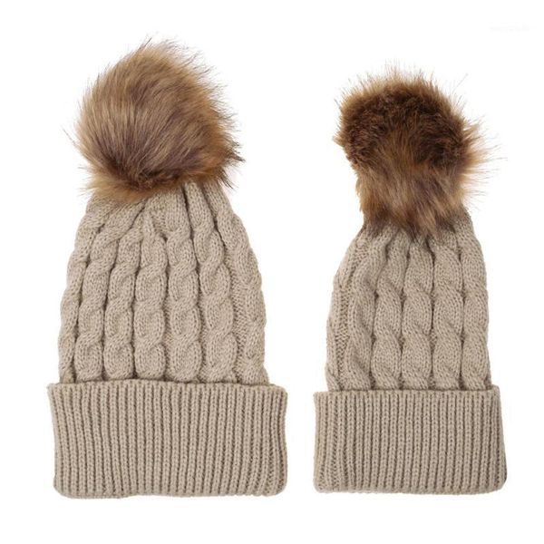 1 set women lady kids children knitting hat cap big plush ball warm for autumn winter h7jp1, Black
1 set women lady kids children knitting hat cap big plush ball warm for autumn winter h7jp1, Black