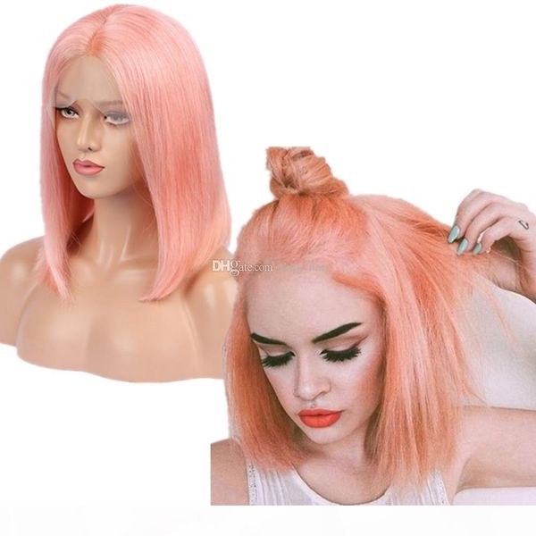 bob haircut pure pink color virgin hair lace front wig bleached knot pestel pink color glueless full lace wig with baby hair, Black;brown
bob haircut pure pink color virgin hair lace front wig bleached knot pestel pink color glueless full lace wig with baby hair, Black;brown