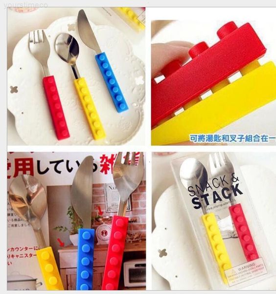 wholesale new lego bricks silicone stainless steel portable travel kids cutlery fork spoon picnic set gift forju0523
wholesale new lego bricks silicone stainless steel portable travel kids cutlery fork spoon picnic set gift forju0523