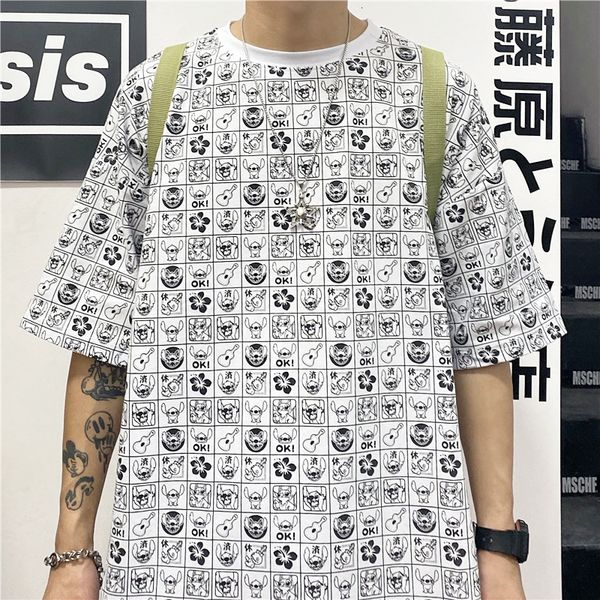 2021 harajuku graffiti female loose round neck short sleeve summer tees women cartoon print large size t-shirt 8o23, White
2021 harajuku graffiti female loose round neck short sleeve summer tees women cartoon print large size t-shirt 8o23, White