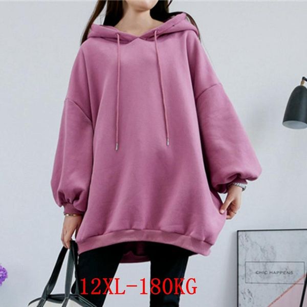 large size women's 12xl hooded sweatshirt plus size 8xl 9xl 10xl autumn and winter long-sleeved loose black blue gray red jacket 
large size women's 12xl hooded sweatshirt plus size 8xl 9xl 10xl autumn and winter long-sleeved loose black blue gray red jacket