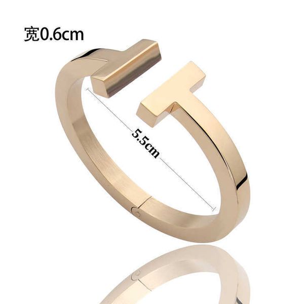 luxury fashion women bangle stainless open cuffs thick wide band double t bangles bracelet mens jewlery silver rose gold black pul234m
luxury fashion women bangle stainless open cuffs thick wide band double t bangles bracelet mens jewlery silver rose gold black pul234m