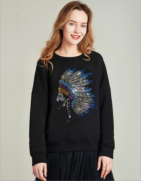 strass autumn fashion female hoodies solid girls long sleeve shirt loose with hoodie u8td, Black
strass autumn fashion female hoodies solid girls long sleeve shirt loose with hoodie u8td, Black