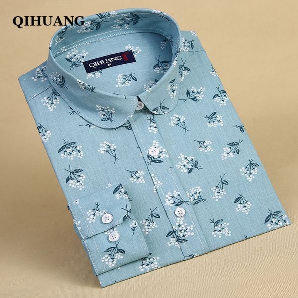 qihuang fashion women blouses cotton long sleeve shirt floral printed turn-down collar female shirt plus size women y200402, White
qihuang fashion women blouses cotton long sleeve shirt floral printed turn-down collar female shirt plus size women y200402, White