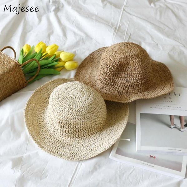 wide brim hats bucket women straw hat sunscreen beach foldable solid simple all-match trendy daily korean style dome casual womens ladies, Blue;gray
wide brim hats bucket women straw hat sunscreen beach foldable solid simple all-match trendy daily korean style dome casual womens ladies, Blue;gray