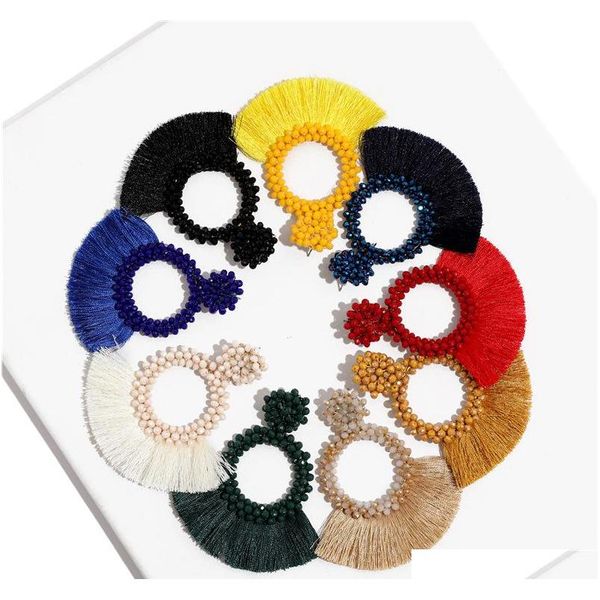 europe and the united states ethnic ethnic style hand-woven earrings beaded geometry circle tassel earrings bride bridesmaid earrings xyrkh, Silver
europe and the united states ethnic ethnic style hand-woven earrings beaded geometry circle tassel earrings bride bridesmaid earrings xyrkh, Silver