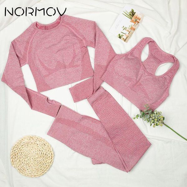 normov women seamless vital yoga set solid sports set seamless gym clothes long sleeve workout 2/3 piece1, White;red
normov women seamless vital yoga set solid sports set seamless gym clothes long sleeve workout 2/3 piece1, White;red
