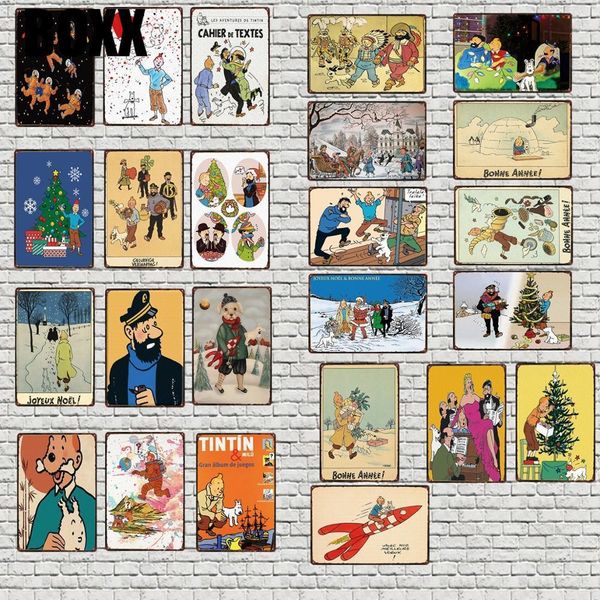 christmasdecorative sign cartoon tintin vintage metal sign new year unique gift wall art kids room home decor 30x20cm
christmasdecorative sign cartoon tintin vintage metal sign new year unique gift wall art kids room home decor 30x20cm