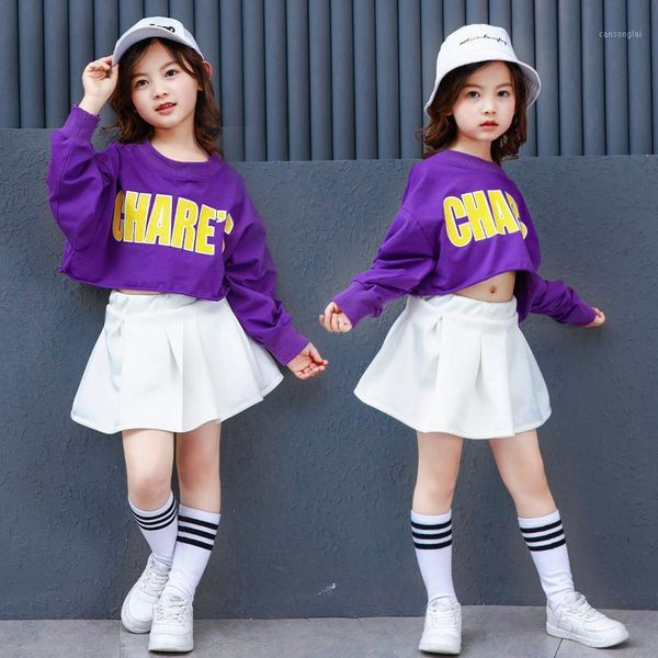 children girl hip hop costume street dance jazz costume purple bat swing-sleeved t-shirt skirt for girl performance stage wear1, Black;red
children girl hip hop costume street dance jazz costume purple bat swing-sleeved t-shirt skirt for girl performance stage wear1, Black;red