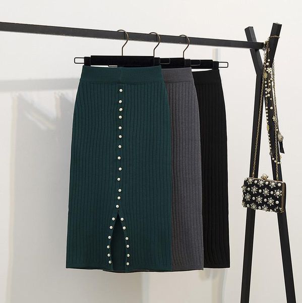 skirts mid-length slit knit skirt with hip one step spring and autumn short female woolen spudnice damskie, Black
skirts mid-length slit knit skirt with hip one step spring and autumn short female woolen spudnice damskie, Black