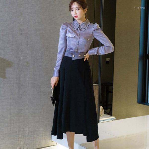 women 2020 spring new 2 pieces set slim occupation shirt + fashion high waist work casual suit skirt set vestidos1, White
women 2020 spring new 2 pieces set slim occupation shirt + fashion high waist work casual suit skirt set vestidos1, White