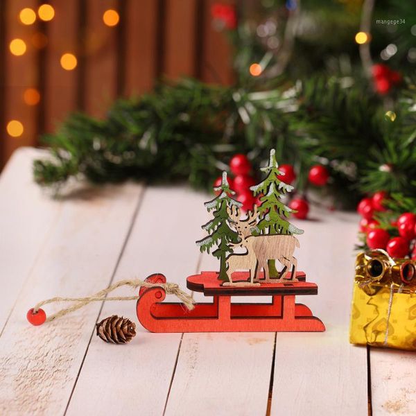 2pcs christmas party diy wooden colorful assembly sled decorations (deer)1
2pcs christmas party diy wooden colorful assembly sled decorations (deer)1