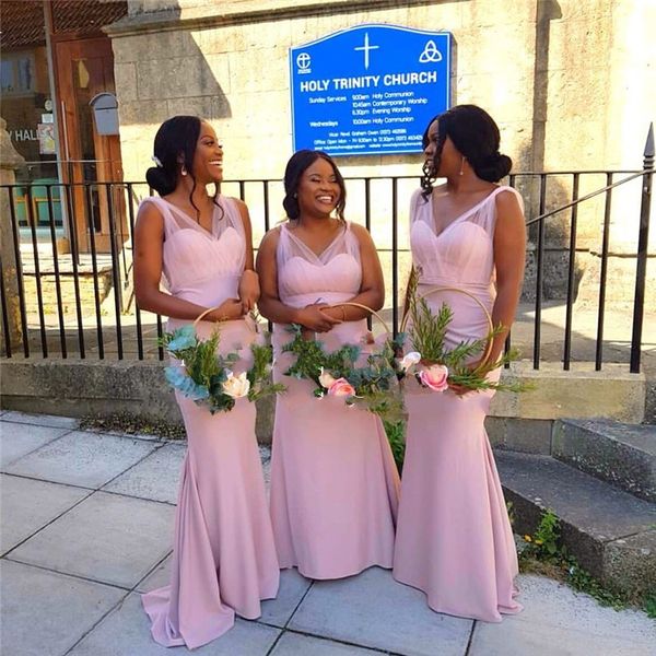 2021 blush tulle satin bridesmaid dresses plus size long v-neck unique shouder desigher open back wedding dress guest vestidos de noche, White;pink
2021 blush tulle satin bridesmaid dresses plus size long v-neck unique shouder desigher open back wedding dress guest vestidos de noche, White;pink