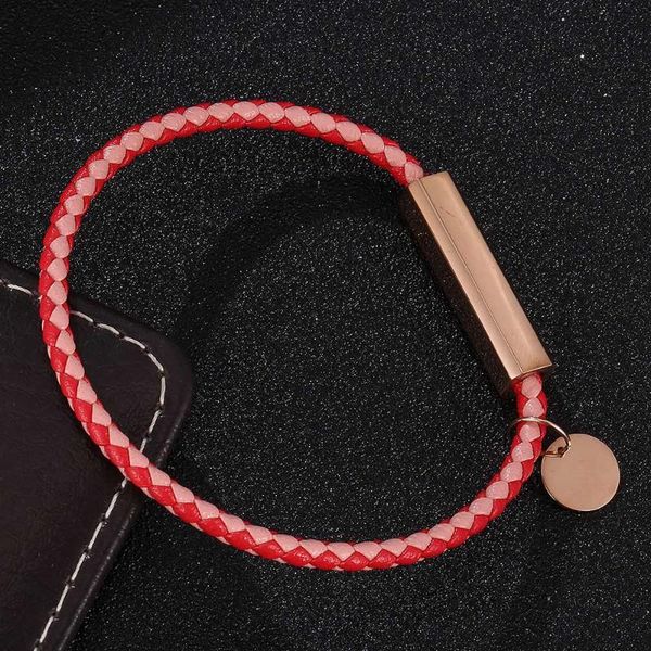 trendy red pink leather bracelet women bracelet & bangle rope chain charm women jewelry gift bb0733, Golden;silver
trendy red pink leather bracelet women bracelet & bangle rope chain charm women jewelry gift bb0733, Golden;silver
