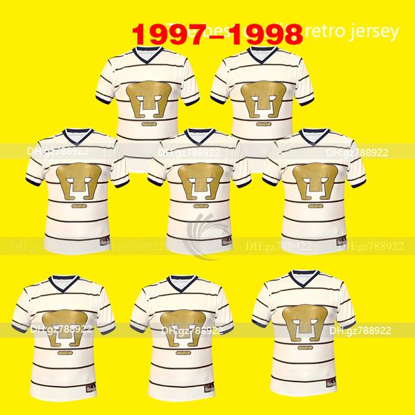1997 1998 retro mexican football club unam lion soccer jerseys home classic camiseta 97 98 vintage white football shirts dhl, Black;yellow
1997 1998 retro mexican football club unam lion soccer jerseys home classic camiseta 97 98 vintage white football shirts dhl, Black;yellow