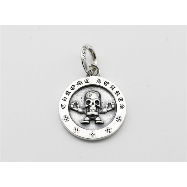 collar simple man from pendant of round silver skull u71w
collar simple man from pendant of round silver skull u71w