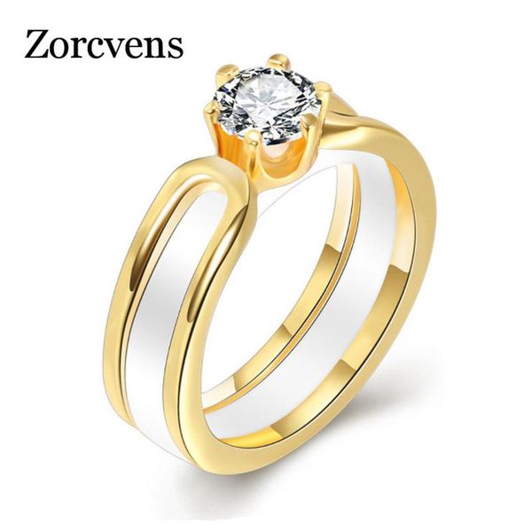 cluster rings zorcvens cubic zircon engagement gold color wedding ceramic ring for women, Golden;silver
cluster rings zorcvens cubic zircon engagement gold color wedding ceramic ring for women, Golden;silver