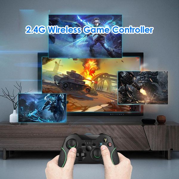 2.4g gamepad controller for xbox one ps3 pc wireless joystick with usb receiver electronic machine accessories
2.4g gamepad controller for xbox one ps3 pc wireless joystick with usb receiver electronic machine accessories