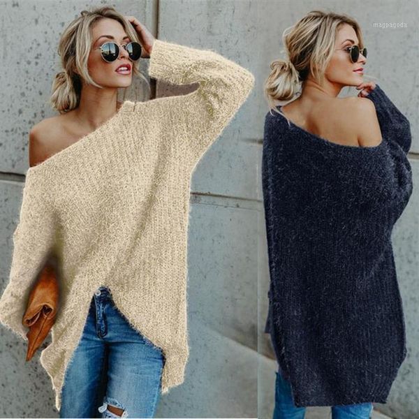 autumn winter women sweater off shoulder casual long sleeve solid baggy jumper femme oversize knitted pullover clothes1, White;black
autumn winter women sweater off shoulder casual long sleeve solid baggy jumper femme oversize knitted pullover clothes1, White;black