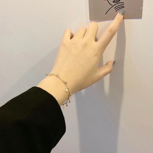 yangliujia new fashion stars tassel bracelet personality contracted crystalline lady bracelet female jewelry, gift accessories1, Golden;silver
yangliujia new fashion stars tassel bracelet personality contracted crystalline lady bracelet female jewelry, gift accessories1, Golden;silver