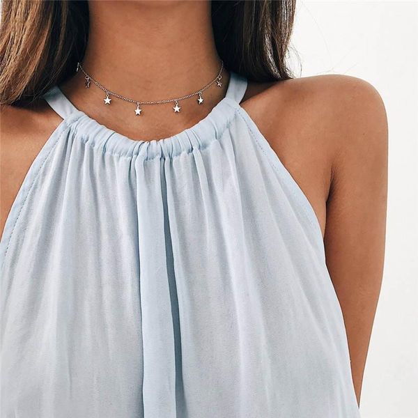 boho женщины chocker золотая цветовая цепочка звезда choker ожерелье коллана kolye bijoux holides mujer collier femme swy wmtred, Silver
boho женщины chocker золотая цветовая цепочка звезда choker ожерелье коллана kolye bijoux holides mujer collier femme swy wmtred, Silver