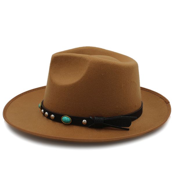 fashion women felt fedora hat autumn lady wide brim fascinator jazz hat lady queen sombrero fascinator dad hat punk belt c0123, Blue;gray
fashion women felt fedora hat autumn lady wide brim fascinator jazz hat lady queen sombrero fascinator dad hat punk belt c0123, Blue;gray