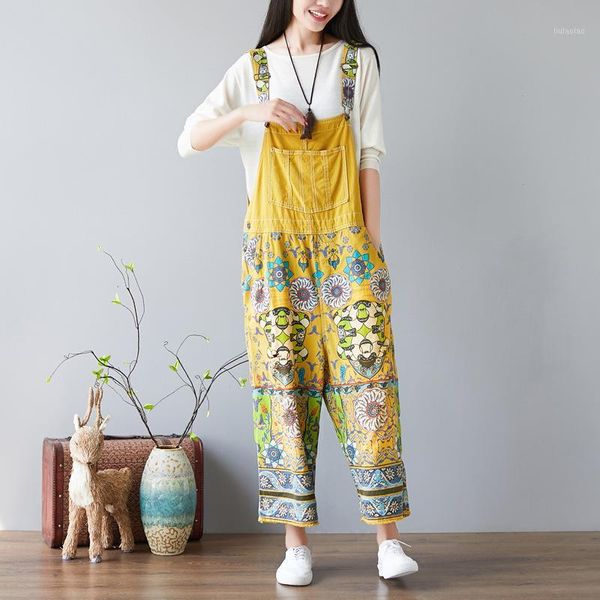 autumn vintage plus size casual women wide leg jumpsuit with pockets belt trousers loose flower printed crotch jeans jumpsuit1, Black;white
autumn vintage plus size casual women wide leg jumpsuit with pockets belt trousers loose flower printed crotch jeans jumpsuit1, Black;white