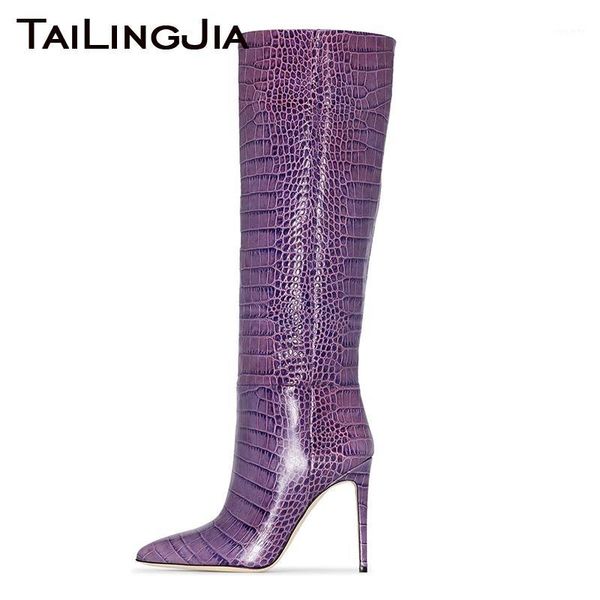 purple boots for women 2020 knee high boot ladies elegant pointed toe stiletto high heel boots large size crocodile pattern shoe1, Black
purple boots for women 2020 knee high boot ladies elegant pointed toe stiletto high heel boots large size crocodile pattern shoe1, Black