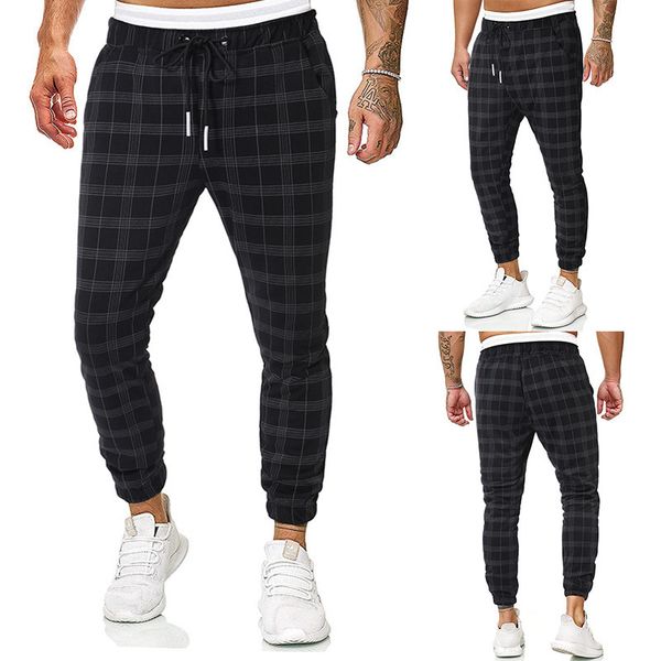 2019 euro autumn and winter new men's fashion plaid print sports corset casual pants 7130, Black
2019 euro autumn and winter new men's fashion plaid print sports corset casual pants 7130, Black