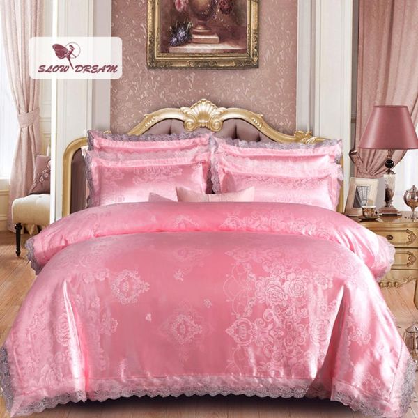 bedding sets slowdream pink girl set luxury duvet cover lace decor home textiles quilt 100% cotton fitted sheet corners
bedding sets slowdream pink girl set luxury duvet cover lace decor home textiles quilt 100% cotton fitted sheet corners