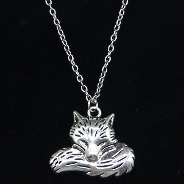 20pcs new fashion necklace 24x28mm wolf tail fox pendants short long women men colar gift jewelry choker 201013, Silver
20pcs new fashion necklace 24x28mm wolf tail fox pendants short long women men colar gift jewelry choker 201013, Silver